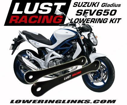 Suzuki Gladius SFV650 lowering links 1.57  inch 2009 on